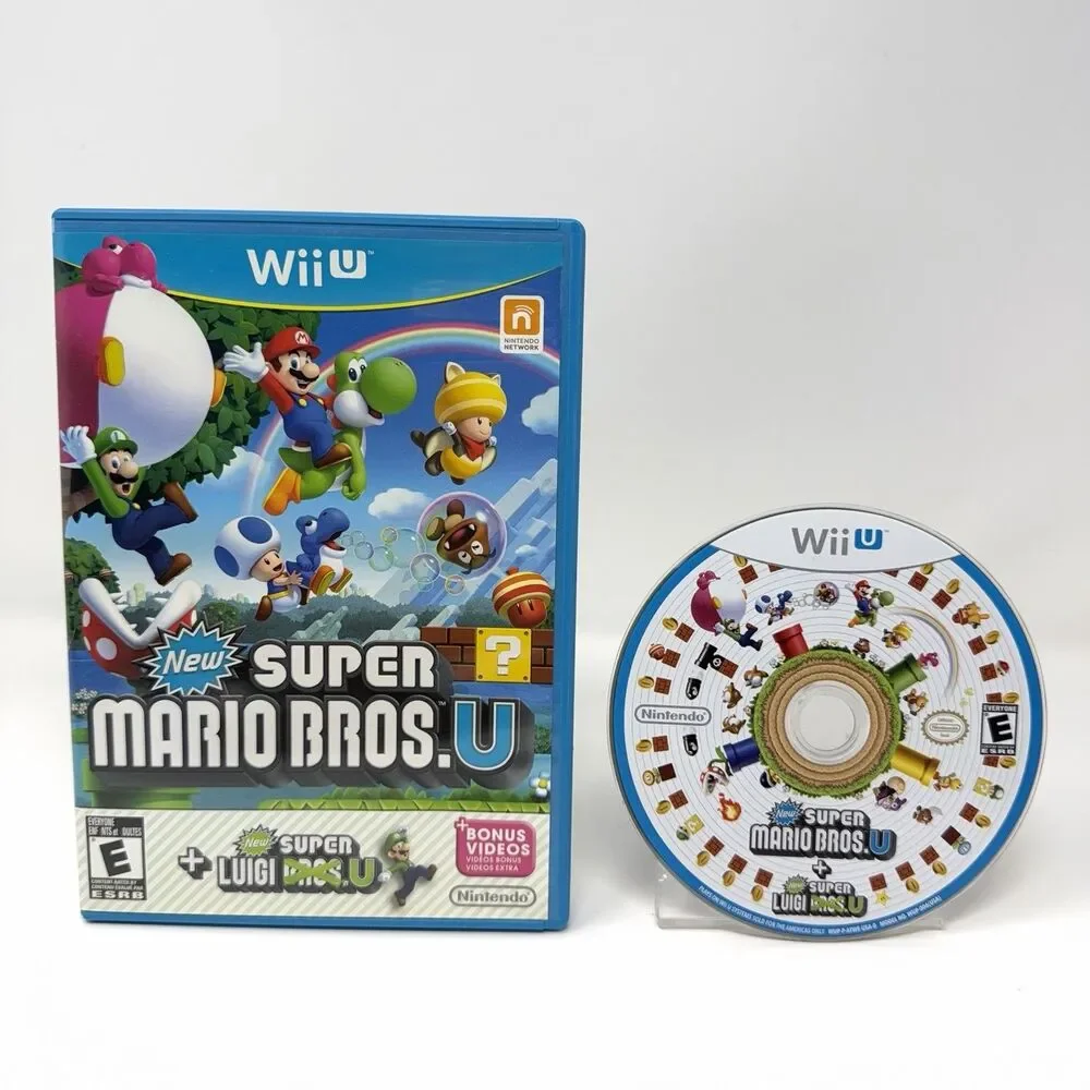New Super Mario Bros U Super Luigi U Nintendo Wii U CIB Refurbished Tested